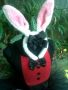 tuxedo bunny inspired tutu dress with black ribbon headband and bunny ears, -- Costumes -- Rizal, Philippines