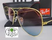 RAY BAN  RAYBAN AVIATOR LARGE METAL RB3025 ROSE BLUE MATTE GOLD -- Eyeglass & Sunglasses -- Metro Manila, Philippines