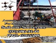 Surveyors Engineer Soil Boring testing -- Home Construction -- Metro Manila, Philippines