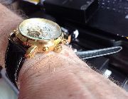 automatic watch, skeleton watch, leather band, elegant, -- Watches -- Metro Manila, Philippines
