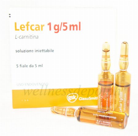 Lefcar L-Carnitine IV Complete Set 5vials 1gram -- Natural & Herbal Medicine Metro Manila, Philippines