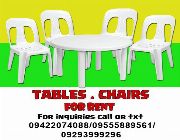 Tables and Chairs -- Rental Services -- Laguna, Philippines