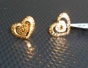 heart hearts earrings earring 18K GOLD Golden 18 Karats KARAT PHILIPPINES -- Everything Else -- Metro Manila, Philippines
