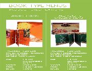 book type menu; book type; menus -- Digital Art -- Metro Manila, Philippines