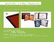 book type menu; book type; menus -- Digital Art -- Metro Manila, Philippines