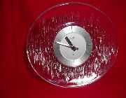 Vintage Hoya Lofty Crystal Glass Desk Clock -- Everything Else -- Marikina, Philippines