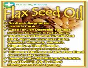 FLAXSEED OIL Organic Cold-Pressed. 1,000mg. 90 softgels Flax Oil -- Nutrition & Food Supplement -- Metro Manila, Philippines