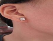 Stud earrings,Diamond Earrings,Detachable Earrings,Radiant Diamond -- Jewelry -- Pampanga, Philippines