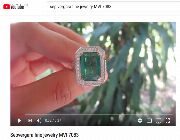 Natural Diamond,Natural Emerald,White Gold Ring,Diamond Ring -- Jewelry -- Pampanga, Philippines