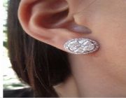 Diamond Earrings,Natural Diamond,White Gold Earrings,Illusion Earrings -- Jewelry -- Pampanga, Philippines