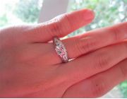 Natural Diamond,Diamond Ring,White Gold Ring,Engagement Ring -- Jewelry -- Pampanga, Philippines