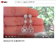 Natural Diamond,Diamond Earrings,Dangling Diamond,Diamond Dangling Earrings -- Jewelry -- Pampanga, Philippines