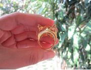 Natural Emerald Gemstones,Yellow Gold Ring,Panther Gold Ring,Inspired Ring -- Jewelry -- Pampanga, Philippines