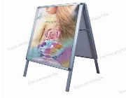 A-Frame Sidewalk Stand - Outdoor Poster Sign Tarpaulin Tarp  Display Menu Board -- Advertising Services -- Quezon City, Philippines