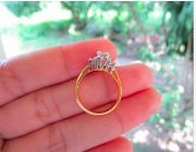 Natural Diamond,Diamond Ring,Engagement Ring,Twotone Gold Ring -- Jewelry -- Pampanga, Philippines