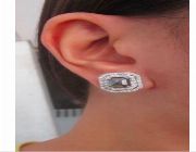 Natural Diamond,Natural Black Diamond,White Gold Earrings,Diamond Earrings -- Jewelry -- Pampanga, Philippines