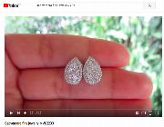 Natural Diamond,Pear Illusion Diamond,Illusion Earrings,Diamond Earrings -- Jewelry -- Pampanga, Philippines