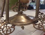 Antique brass chandelier victorian gothic italian -- Metal Wood and Glass Rare -- Metro Manila, Philippines