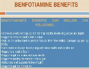 BENFOTIAMINE bilinamurato swansonThiamin Vitamin B-1 B1 -- Nutrition & Food Supplement -- Metro Manila, Philippines
