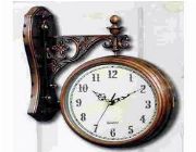 Silver Glass and Double Sided Hanging Antique Wall Clock Wallclock -- All Home Decor -- Metro Manila, Philippines
