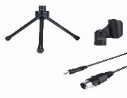 AUKEY Condenser Microphone, Bidirectional Condenser Mic with XLR Female to 3.5mm Male Cable, Volume Control and Tripod Stand for Desktop Computers -- Peripherals -- Metro Manila, Philippines