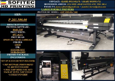 Tarpaulin Printer Machine Sofitec HD -- Printers & Scanners Manila, Philippines