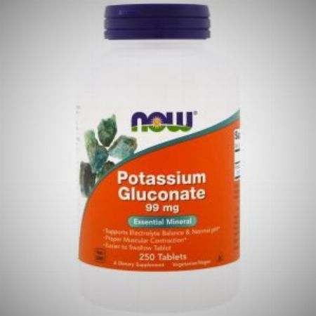 Now Foods, Potassium Gluconate, 99 mg, 250 Tablets -- Nutrition & Food Supplement Metro Manila, Philippines