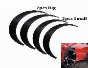 Black Universal Car Body Fender Flares Flexible Kit Arch Wheel Eyebrow Protector -- Spoilers & Body Kits -- Marikina, Philippines