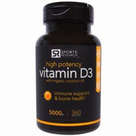 Sports Research, Vitamin D3 With Organic Coconut Oil, -- Nutrition & Food Supplement Metro Manila, Philippines