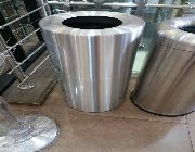 round outdoor trashbin steel powder coated stainless steel, -- Everything Else -- Rizal, Philippines