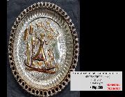 Egyptian brass hand painted wall decor plate cut out 2ND HAND -- Metal Wood and Glass Rare -- Rizal, Philippines