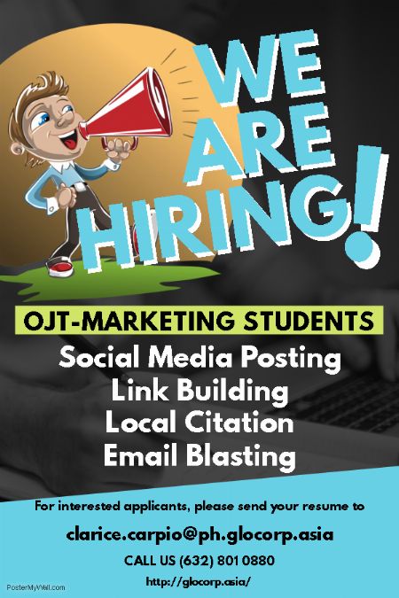 ojt, internship, marketing, ojt marketing -- Sales & Marketing Metro Manila, Philippines