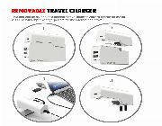 USB Type C Charger, ZeroLemon Removable 45W 4-Port USB C Charging Dock + 1 Removable USB Type C Travel Adapter for Apple MacBook, Nintendo Switch, Galaxy S8 Plus and More-White -- Peripherals -- Pasig, Philippines
