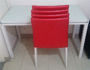 Dinning Table Dinning Chair Sale used 2nd hand glass table space saver -- Garage Sales -- Metro Manila, Philippines