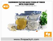 stand up pouch, side gusset pouch, souviner packaging, pasalubong plastic packaging -- Food & Related Products -- Metro Manila, Philippines