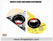waffle cone customized design firepack packaging -- Everything Else -- Cebu City, Philippines