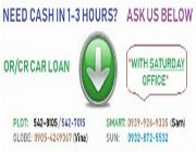 car impounding, car pawn, sangla orcr, orcr loan, OR CR, car loan, car loan without taking car, orcr sangla, auto loan, 1 hour loan, sure approval loan -- Other Services -- Caloocan, Philippines