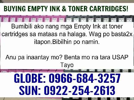 BUYER OF EMPTY INK AND TONER CARTRIDGES,EMPTY INK,INK CARTRIDGES -- Printers & Scanners Metro Manila, Philippines