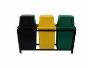 hooded trash bin  with metal frame 53 liter set of 2 -- Home Tools & Accessories -- Metro Manila, Philippines