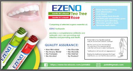 Essential Oil, Organic -- Dental Care Urdaneta, Philippines