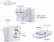 Fosmon 51002HOM Wireless Doorbell (Operating Range - 300M/1,000FT | 52 Chime Tunes | 4 Volume Levels | LED Indicators) - 1 Remote Button, 2 Plugin Receiver -- Home Tools & Accessories -- Pasig, Philippines