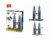 Wange Lepin Lego World Famous Architecture Golden Gate Bridge Eiffel Petronas Tower Burj Al Arab Hotel Building Model Toy Block -- Toys -- Metro Manila, Philippines