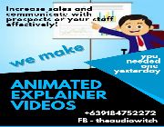 explainer videos, infographic videos, corporate video productions, video animation, video editing, video editor, video productions, audio visual presentation, avp creator,. avp productions, audio video editing, video post productions -- Advertising Services -- Metro Manila, Philippines