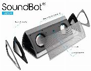 SoundBot SB520 3D HD Bluetooth 4.0 Wireless Speaker for 15 Hours Music Streaming & Hands-Free Calling with Passive Sub Woofer, Built-in Mic, 3.5mm Audio Port (Silver) -- Speakers -- Pasig, Philippines