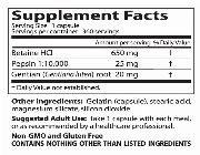 Betaine HCl Pepsin & Gentian Bitters - 360 Capsules -- Food & Related Products -- Metro Manila, Philippines