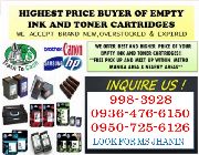 Buyer of Empty Ink Cartridges and Toner -- Printers & Scanners -- Quezon City, Philippines