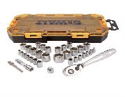Dewalt 1/4 in. and 3/8 in. Drive Socket (34 Pc) -- Home Tools & Accessories -- Pasig, Philippines