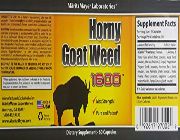 Horny Goat Weed 1600 with Maca L-Arginine Increased Performance and Natural Libido -- Nutrition & Food Supplement -- Pasig, Philippines
