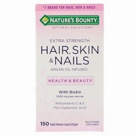 Nature's Bounty, Optimal Solutions, Hair, Skin & Nails, Extra Strength, 150 Rapid Release Liquid Softgels -- Nutrition & Food Supplement Metro Manila, Philippines