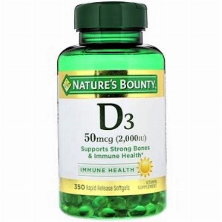 Nature's Bounty, Vitamin D-3, 50 mcg (2000 IU), 350 Softgels -- Nutrition & Food Supplement Metro Manila, Philippines